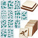 Gorgecraft 30 pezzi di trucioli di legno quadrati arrotondati DIY-GF0004-94-1