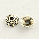 Tibetan Style Zinc Alloy Flower Bead Caps TIBEB-R062-024-1