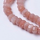 Chapelets de perles de sunstone naturelle naturelles G-F568-213-3