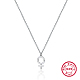 925 Sterling Silver Feminine Symbol Pendant Necklaces for Women UZ9324-1
