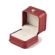 Подарочные коробки кольца из искусственной кожи LBOX-L005-A05-2