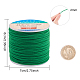 BENECREAT 2mm 55 Yards Elastic Cord Beading Stretch Thread Fabric Crafting Cord for Jewelry Craft Making (Green) EW-BC0002-40-8