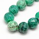 Dyed Natural Peacock Agate Round Bead Strands G-N0081-F20mm-09-2