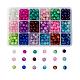 18 Colors Spray Painted Crackle Glass Beads CCG-JP0001-02-1