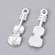 Tibetan Style Alloy Violin Pendants EA11011Y-NFS-2