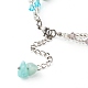 Glass Round Seed Beads Multi-strand Bracelet for Teen Girl Women X1-BJEW-TA00018-5