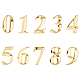 Etiquetas de señal de número de plástico y pvc de gorgecraft KY-GF0001-04C-1
