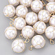 Colgantes de perlas de imitación de plástico abs KK-S348-382-1