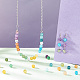 ARRICRAFT 270Pcs 9 Colors Imitation Cracked Jade Glass Beads Sets GLAA-AR0001-37-5