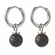 Natural Lava Rock Beads Earrings for Girl Women Gift EJEW-JE04607-06-1