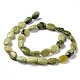 Chapelets de perles en serpentine naturelle G-N166-23-2