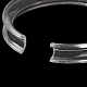 Прозрачные пластиковые одинарные кольца-дисплеи для браслетов BDIS-F006-01A-3