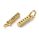 Brass Micro Pave Grade AAA Cubic Zirconia Charms ZIRC-P067-11G-I-NR-2