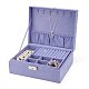 Boîtes à bijoux en velours et bois VBOX-I001-02B-2