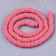 Handmade Polymer Clay Beads Strands CLAY-R089-6mm-044-2