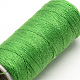 布地やDIYクラフト用品402ポリエステル縫糸コード  ライムグリーン  0.1mm  約120m /ロール  10のロール/袋 OCOR-R027-30-2