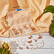 Наборы для изготовления серег-бабочек sunnyclue diy DIY-SC0018-69-7
