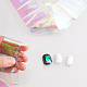 Nbeads 24 pieza pegatina de arte de uñas de papel de vidrio MRMJ-NB0001-07-4