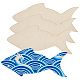 未完成の木片  カットアウト  魚  13.7x30.2x0.3cm DIY-WH0002-61G-1