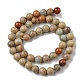 Chapelets de perles en jaspe aqua terra naturel G-E444-14B-14mm-2