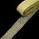 メッシュリボン  プラスチックネットスレッドコード  金色のメタリック製コード付き  淡いチソウ  4.5cm  25ヤード/バンドルに関する PNT-R011-4.5cm-G02-2