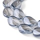Transparent Electroplate Glass Beads Strands EGLA-C001-PL01-3
