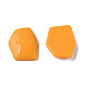 オペークアクリルカボション  不規則な六角形  オレンジ  25.5x19.5x5.5mm  約253個/500g MACR-S373-143-A07-1