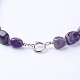 Amethyst Graduated Beaded Necklaces NIEW-F118-B02-3