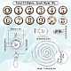 Kits para hacer collares con colgante semicircular diy de sunnyclue DIY-SC0020-01A-2