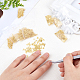OLYCRAFT 25g Plant Themed Resin Filler 10-Shape Brass Epoxy Resin Supplies UV Resin Filling Accessories for Nail Crafts and Resin Jewelry Making - Gold MRMJ-OC0001-41-4
