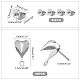 Kit de fabrication de boucles d'oreilles bricolage unicraftale DIY-UN0002-81-5