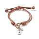 Bracelets réglables en corde de polyester ciré coréen X1-BJEW-TA00001-3