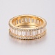 Brass Micro Pave Cubic Zirconia Finger Rings RJEW-H122-04G-17mm-1