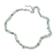 Collana con perline di avventurina verde naturale NJEW-JN04615-14-4
