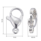 304 Stainless Steel Lobster Claw Clasps STAS-E464-21E-S-3