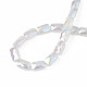 Electroplate Glass Beads Strands EGLA-N002-25-E02-4