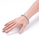 Natural Angelite Stretch Bracelets BJEW-JB03738-05-3