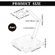 FINGERINSPIRE 4 Pcs Action Figure Stands Clear Doll Model Support Stand with 4x4x0.4 inch 25 Holes Base ODIS-WH0038-10-2