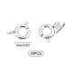 UNICRAFTALE 30pcs Spring Ring Clasps Stainless Steel Spring Clasps Close Ring Open Round Spring Ring for Jewelry Making 5mm STAS-UN0028-99-4