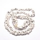 Brins de perles en copeaux de Howlite blanc synthétique G-M205-53-2