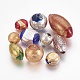 Perle in vetro soffiato a mano in oro e argento BLOW-E002-01-1