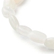 Bracelet extensible de perles de pierre de lune arc-en-ciel naturel pour elle BJEW-JB06951-09-4