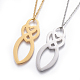 304 Stainless Steel Pendant Necklaces NJEW-E141-37-1