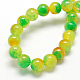 Chapelets de perles en jade naturelle à deux tons G-R165-14mm-M1-3