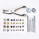 Boutons de bijoux en métal attache installer des ensembles d'outils BUTT-L021-01-3