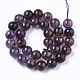 Perles de quartz rutile violet naturel G-R462-049C-2