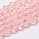 Chapelets de perles en verre bicone d'imitation de cristal autrichien GLAA-F029-6x6mm-15-1