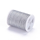 ポリエステルメタリック糸  ライトグレー  1mm  約7.65ヤード（7m）/ロール OCOR-G006-02-1.0mm-01-2