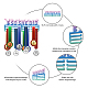 Porte-médaille en fer dégradé de couleur AJEW-WH0254-40-4