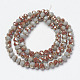 Electroplate Opaque Solid Color Glass Beads Strands EGLA-A034-P3mm-J02-2